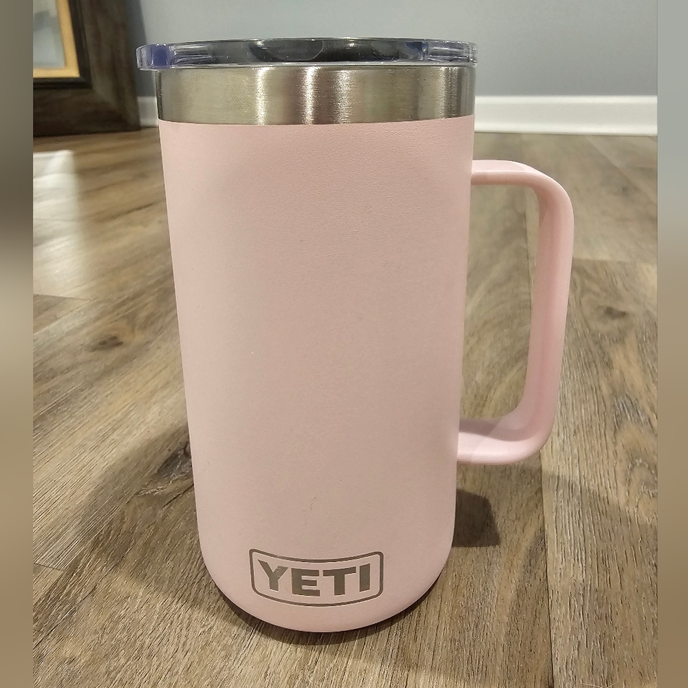 YETI 24oz Limited Edition Ice Pink Rambler with Magslide Lid